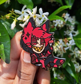 Alastor Enamel Pin w/ Bouncing tail