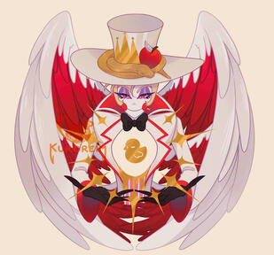 Gold Foil Hotstamp Lucifer Charm